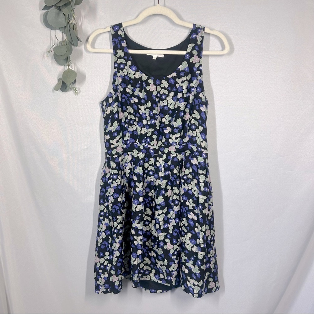 Eliot by Madewell | 100% Silk Floral Sleeveless Mini Dress Black Women’s Size 4